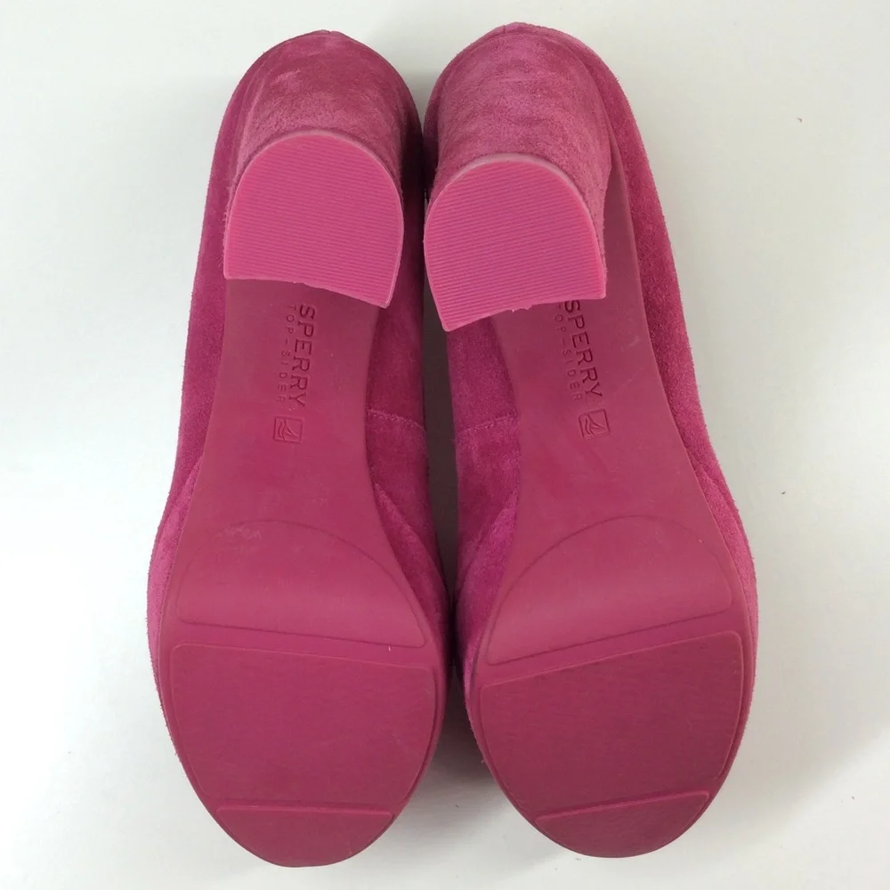 Pink Top-sider Jeffrey Barbie Platform Retro Magenta Suede Chunky Heels